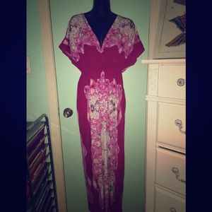 Pink and white India boutique dress
